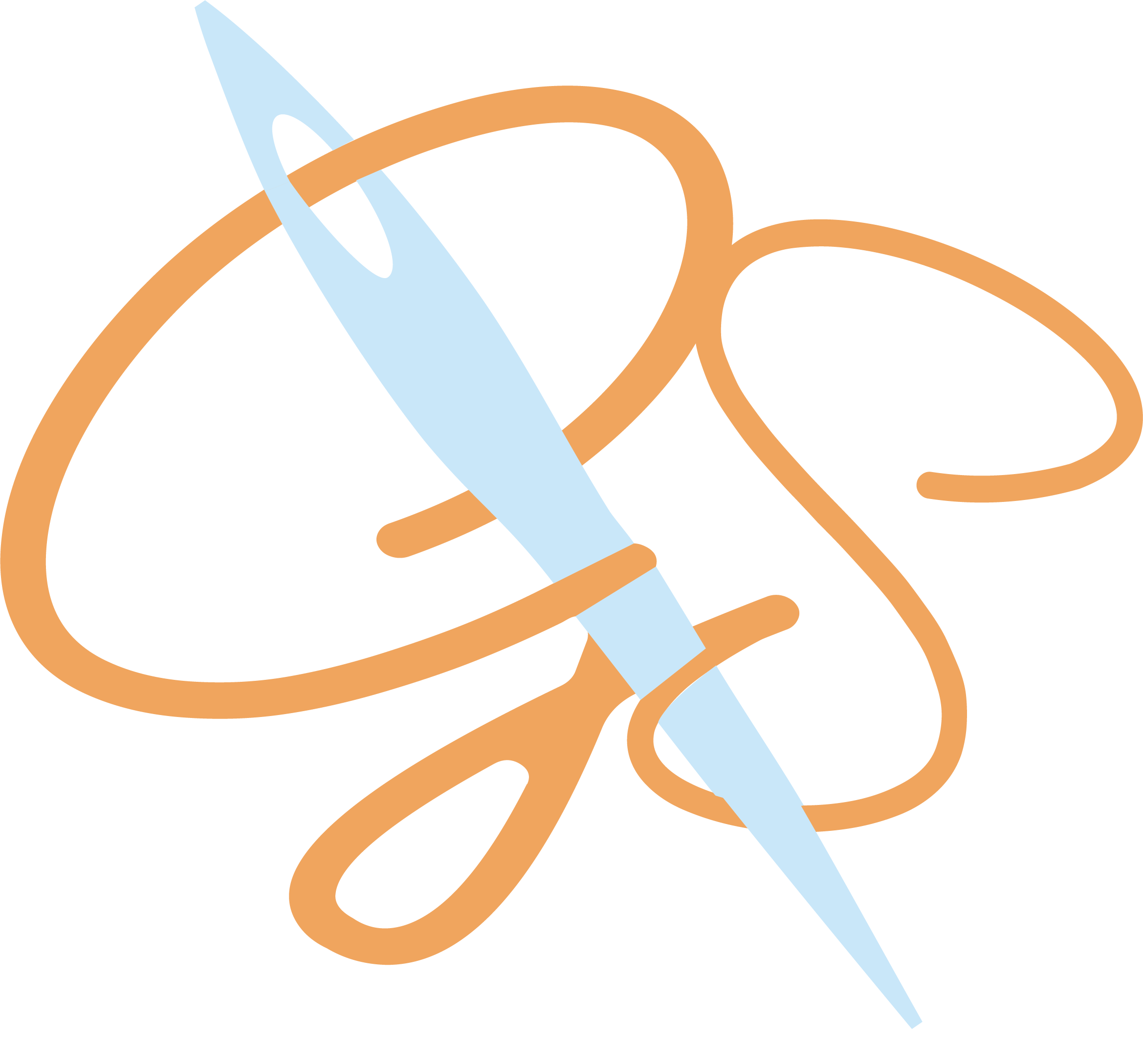 Gracefully Sewn logo, concept C