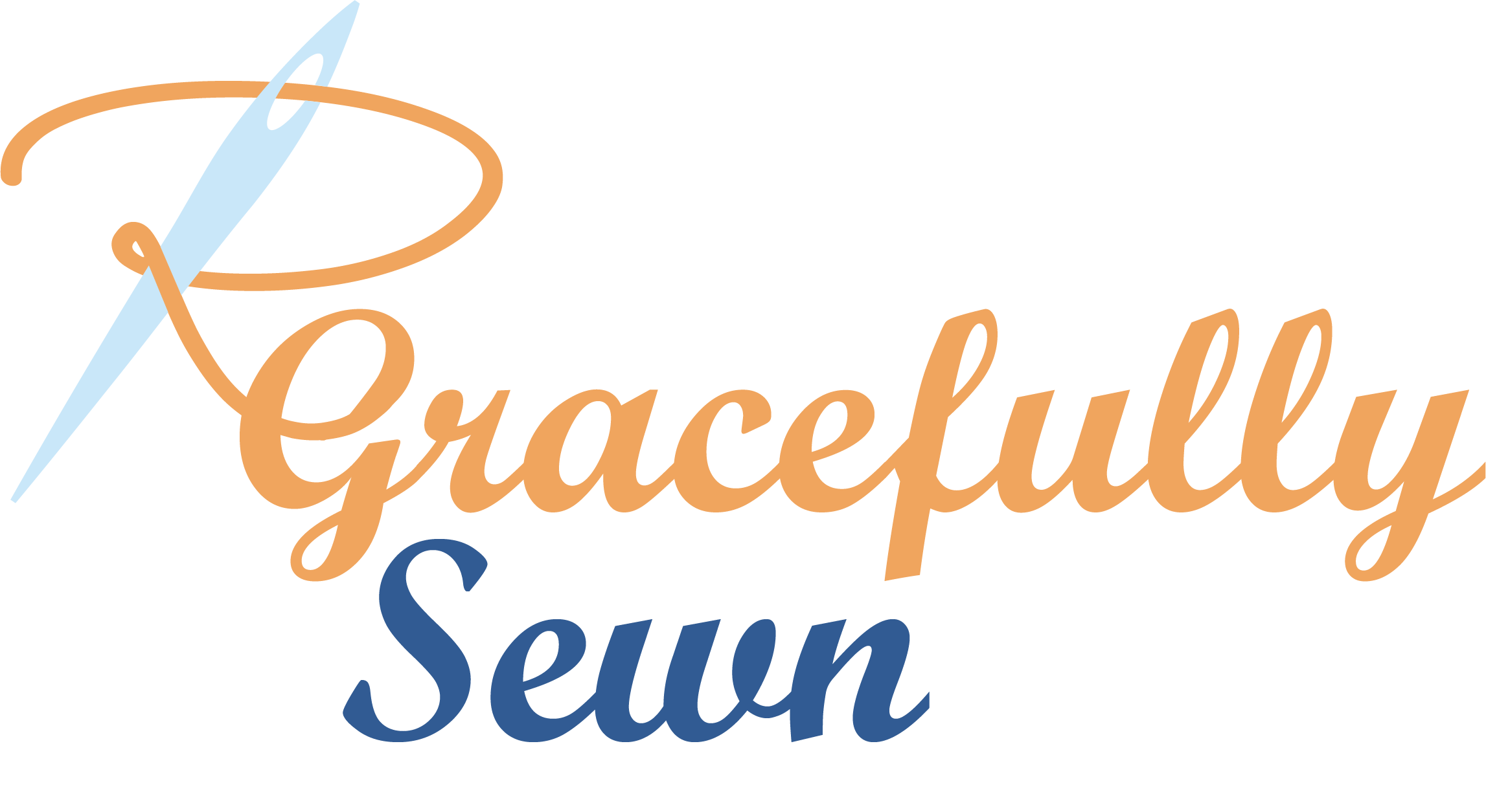 Gracefully Sewn logo, concept A