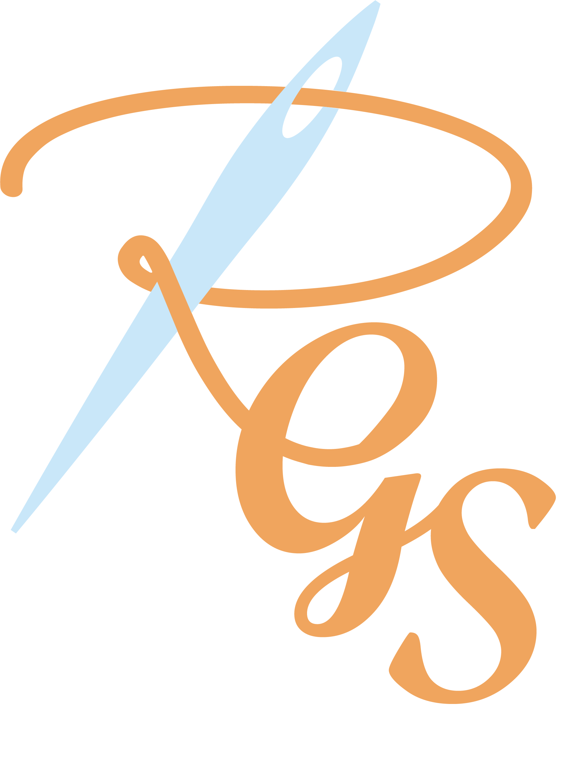 Gracefully Sewn logo, concept B